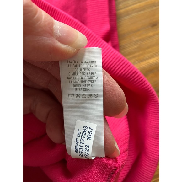 Offline By Aerie Seamless Cropped Athletic Stretch Tee Pink Small - Picture 6 of 7